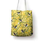 Australia Wattle Day Tote Bag Acacia Pycnantha Willie Wagtail Seamless Style