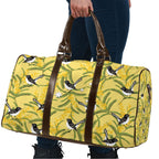 Australia Wattle Day Travel Bag Acacia Pycnantha Willie Wagtail Seamless Style