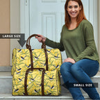 Australia Wattle Day Travel Bag Acacia Pycnantha Willie Wagtail Seamless Style