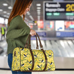 Australia Wattle Day Travel Bag Acacia Pycnantha Willie Wagtail Seamless Style