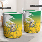 Australia Wattle Day Laundry Basket Acacia Pycnantha Cute Koala