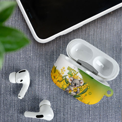Australia Wattle Day AirPods Case Acacia Pycnantha Cute Koala