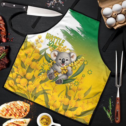 Australia Wattle Day Apron Acacia Pycnantha Cute Koala