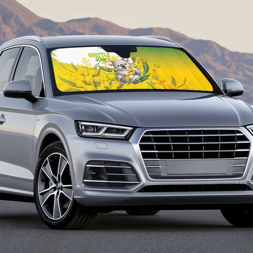Australia Wattle Day Auto Sun Shade Acacia Pycnantha Cute Koala