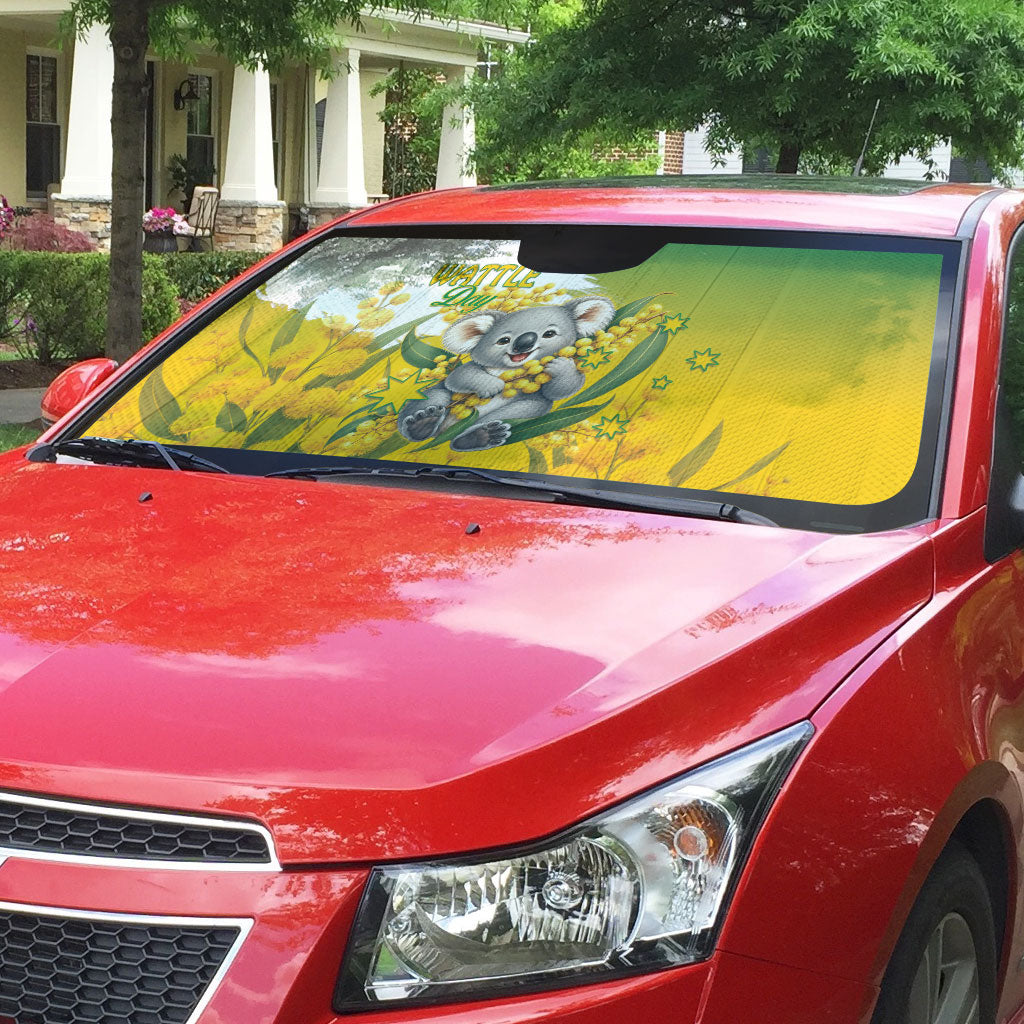 Australia Wattle Day Auto Sun Shade Acacia Pycnantha Cute Koala