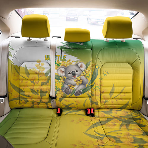 Australia Wattle Day Back Car Seat Cover Acacia Pycnantha Cute Koala