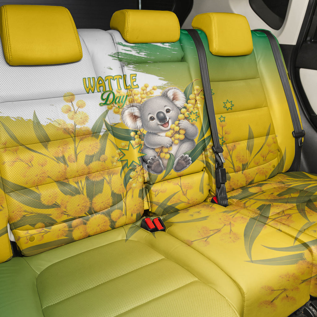 Australia Wattle Day Back Car Seat Cover Acacia Pycnantha Cute Koala