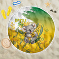 Australia Wattle Day Beach Blanket Acacia Pycnantha Cute Koala