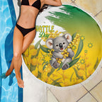 Australia Wattle Day Beach Blanket Acacia Pycnantha Cute Koala