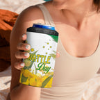Australia Wattle Day Personalised 4 in 1 Can Cooler Tumbler Acacia Pycnantha Cute Koala