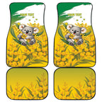 Australia Wattle Day Personalised Car Mats Acacia Pycnantha Cute Koala