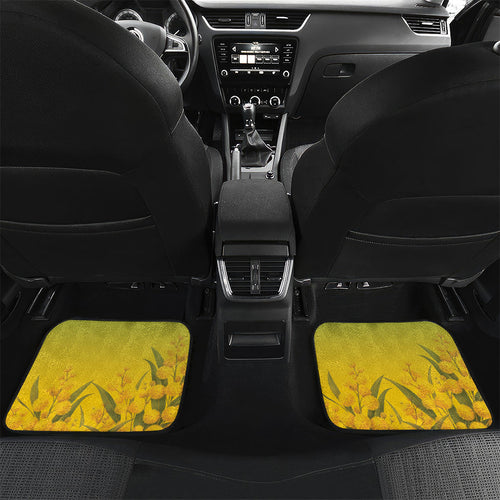 Australia Wattle Day Personalised Car Mats Acacia Pycnantha Cute Koala