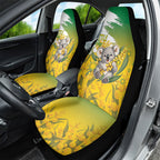 Australia Wattle Day Car Seat Cover Acacia Pycnantha Cute Koala
