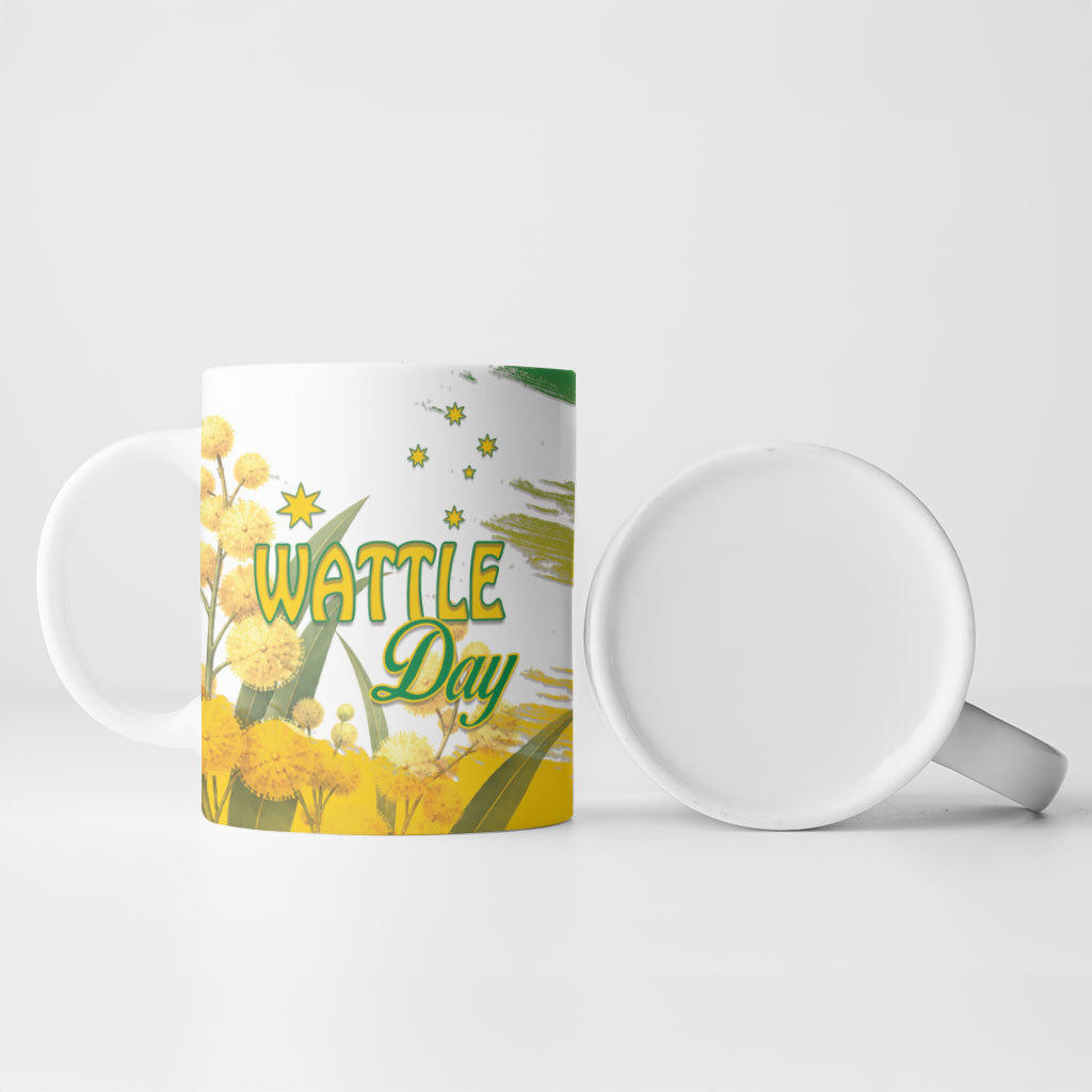Australia Wattle Day Personalised Ceramic Mug Acacia Pycnantha Cute Koala
