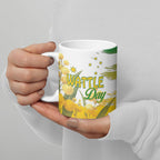 Australia Wattle Day Personalised Ceramic Mug Acacia Pycnantha Cute Koala