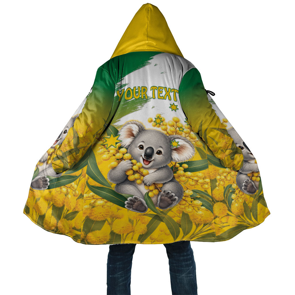 Australia Wattle Day Personalised Cloak Acacia Pycnantha Cute Koala