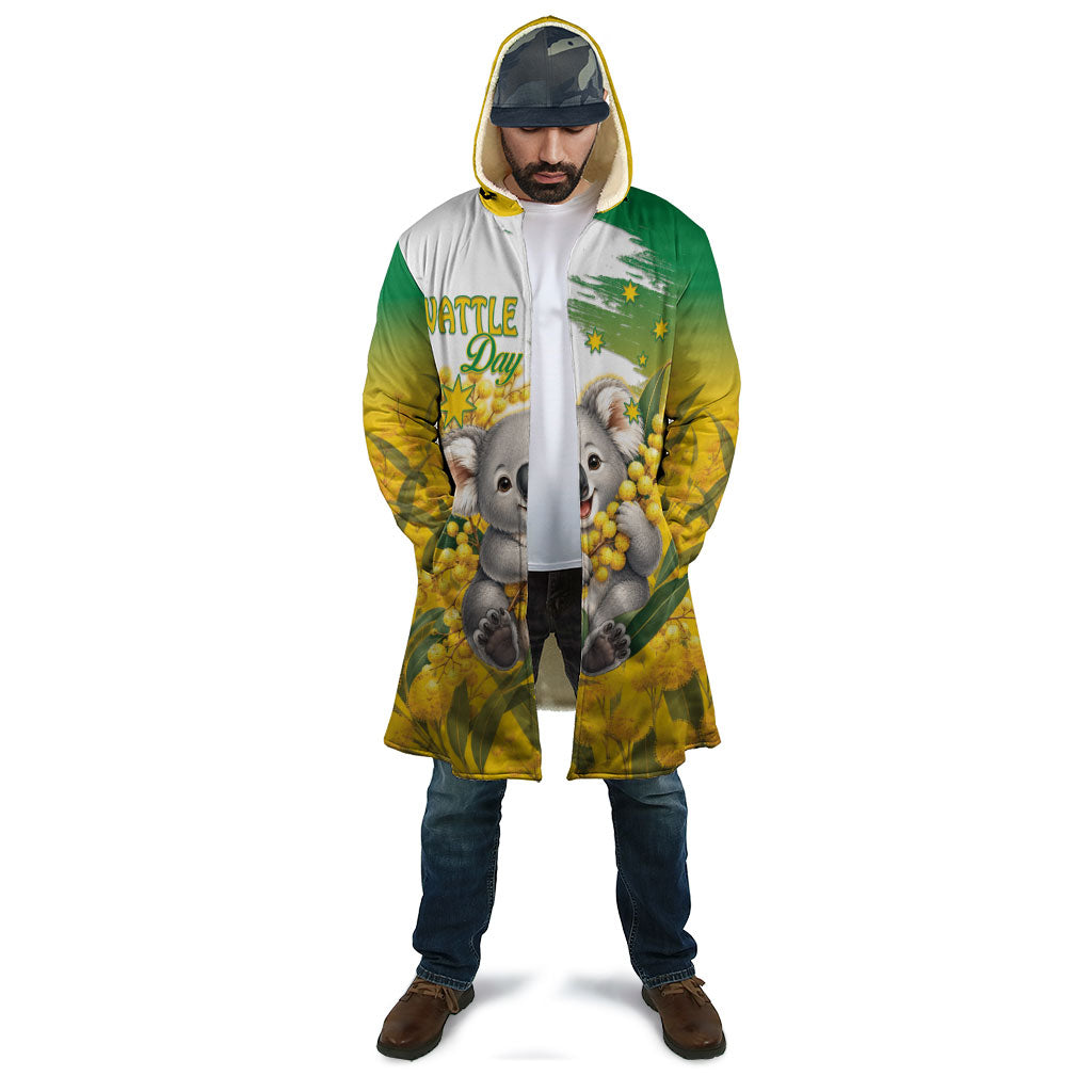 Australia Wattle Day Personalised Cloak Acacia Pycnantha Cute Koala