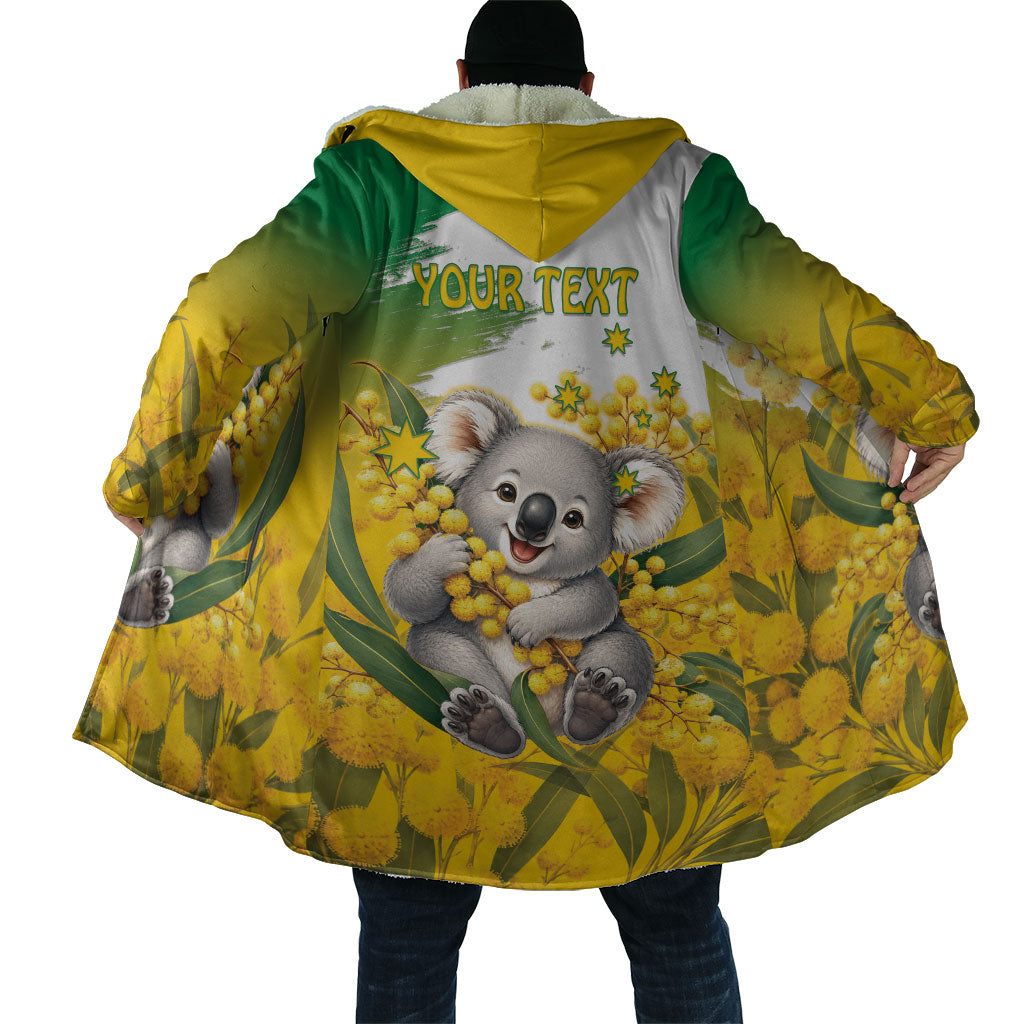 Australia Wattle Day Personalised Cloak Acacia Pycnantha Cute Koala