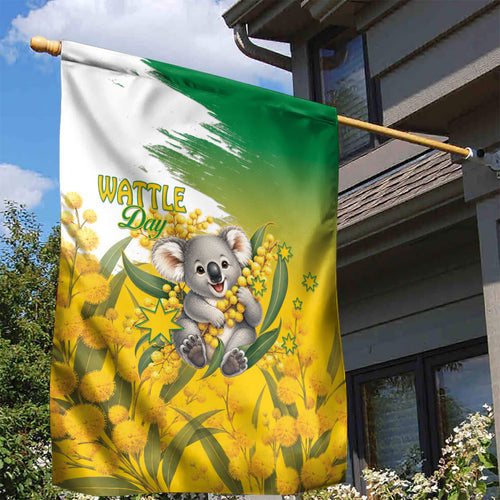 Australia Wattle Day Garden Flag Acacia Pycnantha Cute Koala