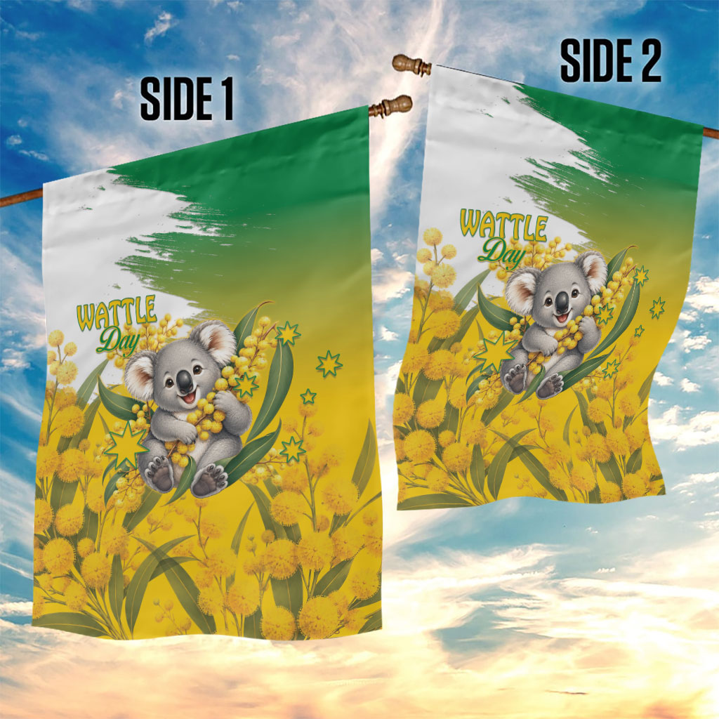 Australia Wattle Day Garden Flag Acacia Pycnantha Cute Koala