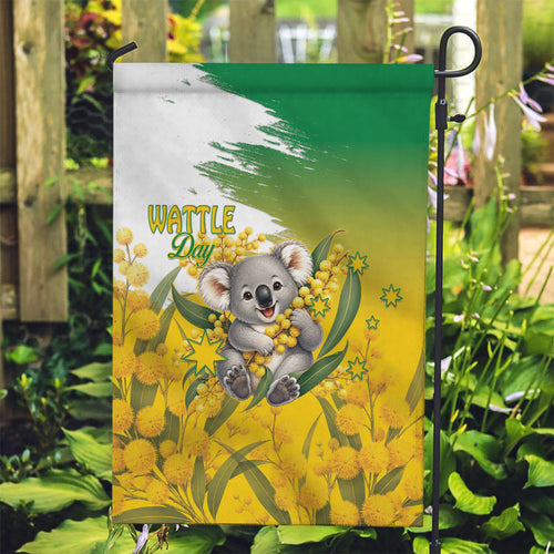 Australia Wattle Day Garden Flag Acacia Pycnantha Cute Koala