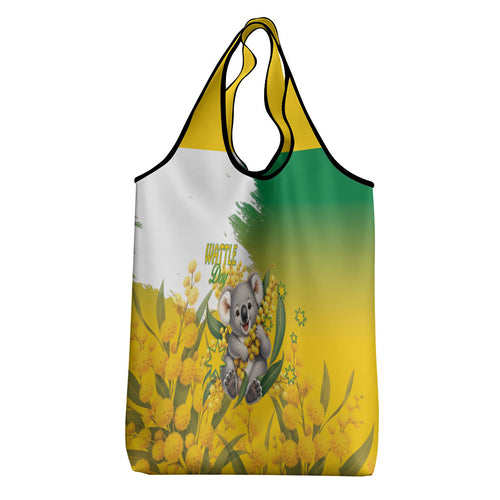 Australia Wattle Day Grocery Bag Acacia Pycnantha Cute Koala