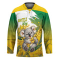Australia Wattle Day Personalised Hockey Jersey Acacia Pycnantha Cute Koala