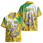 Australia Wattle Day Personalised Kid Hawaiian Shirt Acacia Pycnantha Cute Koala