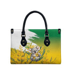 Australia Wattle Day Leather Bag Acacia Pycnantha Cute Koala