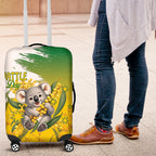 Australia Wattle Day Luggage Cover Acacia Pycnantha Cute Koala