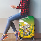 Australia Wattle Day Luggage Cover Acacia Pycnantha Cute Koala