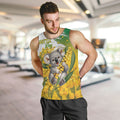 Australia Wattle Day Personalised Men Tank Top Acacia Pycnantha Cute Koala