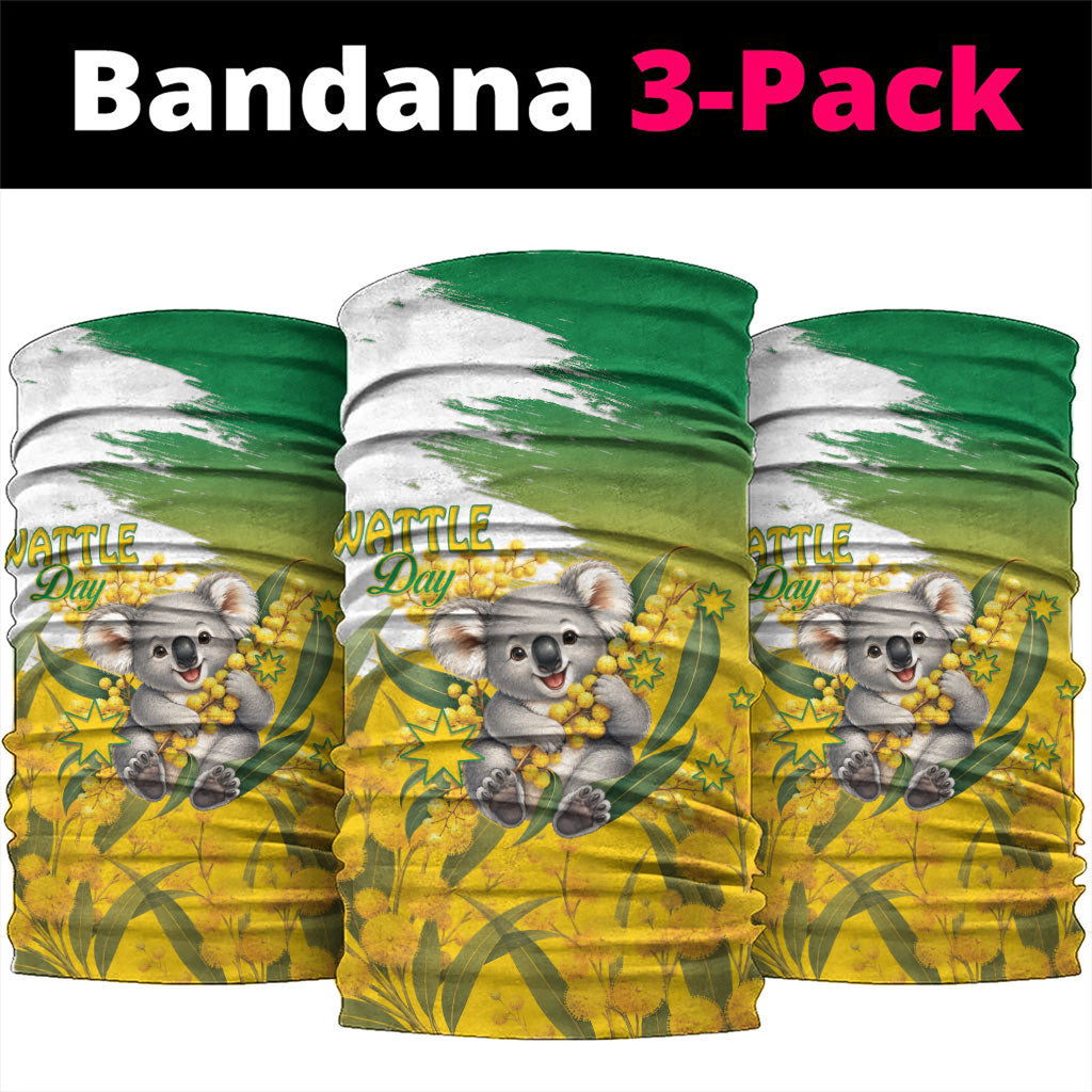 Australia Wattle Day Neck Gaiter Acacia Pycnantha Cute Koala
