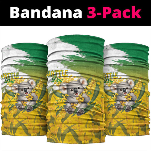 Australia Wattle Day Neck Gaiter Acacia Pycnantha Cute Koala