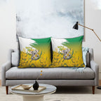 Australia Wattle Day Pillow Cover Acacia Pycnantha Cute Koala