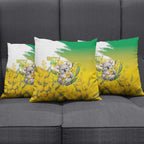 Australia Wattle Day Pillow Cover Acacia Pycnantha Cute Koala