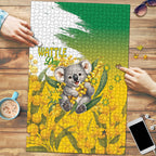 Australia Wattle Day Puzzle Acacia Pycnantha Cute Koala