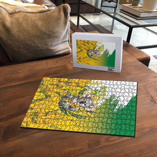Australia Wattle Day Puzzle Acacia Pycnantha Cute Koala
