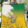 Australia Wattle Day Quilt Acacia Pycnantha Cute Koala