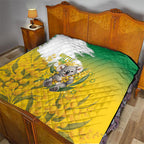 Australia Wattle Day Quilt Acacia Pycnantha Cute Koala