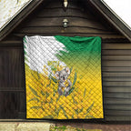 Australia Wattle Day Quilt Acacia Pycnantha Cute Koala