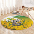 Australia Wattle Day Round Carpet Acacia Pycnantha Cute Koala