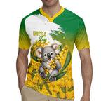 Australia Wattle Day Personalised Rugby Jersey Acacia Pycnantha Cute Koala