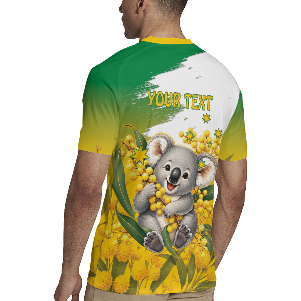 Australia Wattle Day Personalised Rugby Jersey Acacia Pycnantha Cute Koala
