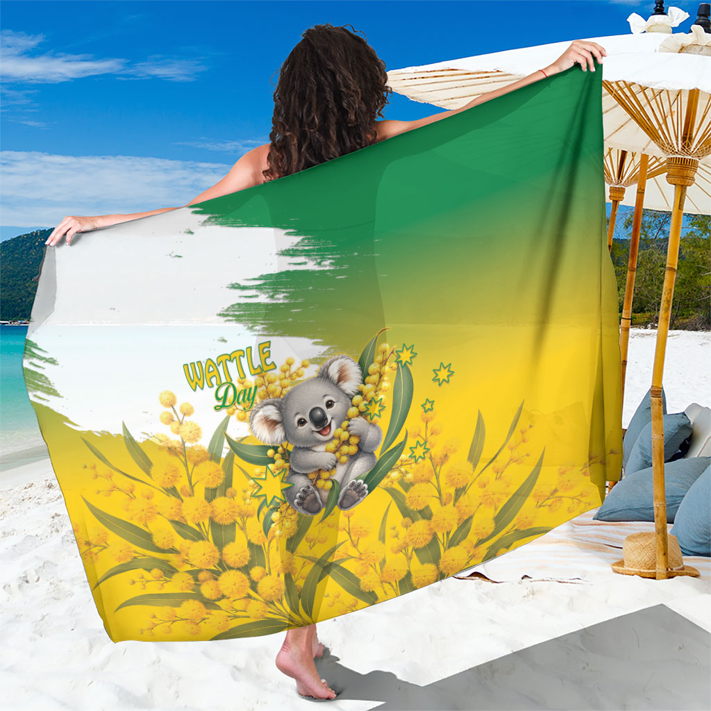 Australia Wattle Day Sarong Acacia Pycnantha Cute Koala