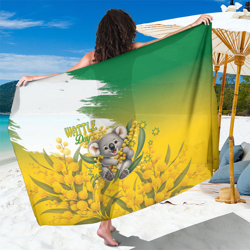 Australia Wattle Day Sarong Acacia Pycnantha Cute Koala