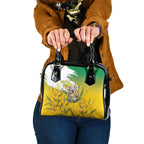Australia Wattle Day Shoulder Handbag Acacia Pycnantha Cute Koala