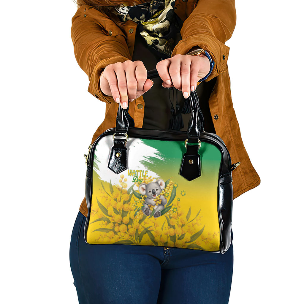 Australia Wattle Day Shoulder Handbag Acacia Pycnantha Cute Koala