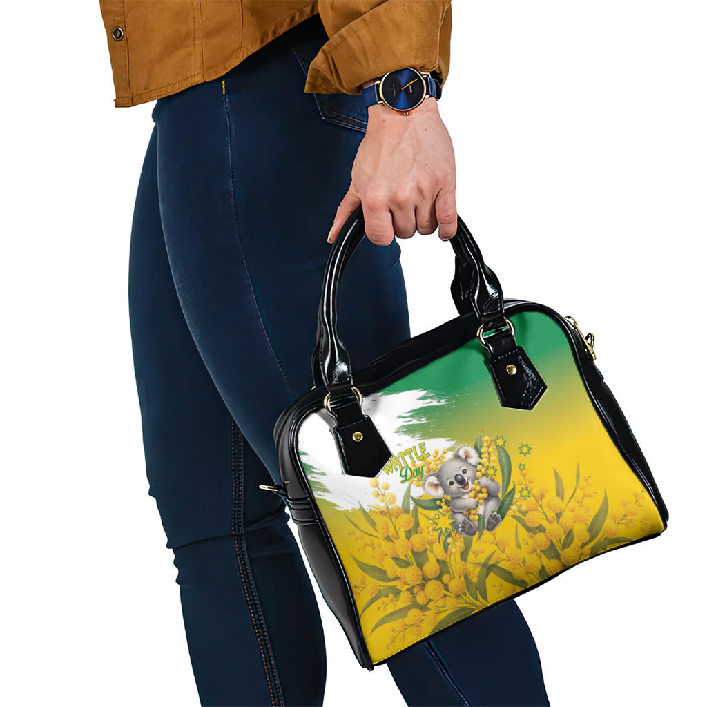Australia Wattle Day Shoulder Handbag Acacia Pycnantha Cute Koala
