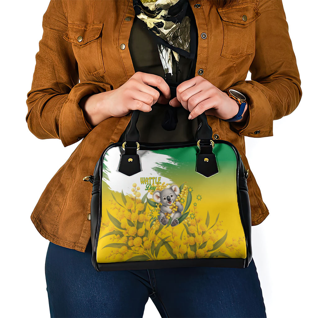 Australia Wattle Day Shoulder Handbag Acacia Pycnantha Cute Koala